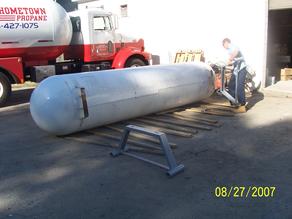 Propane Dispensing Station being Built