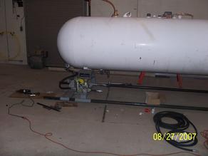 Propane Fill Station being built